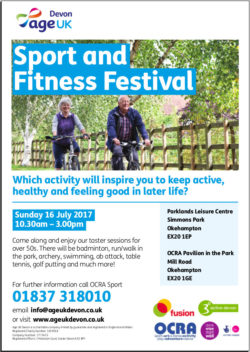 fitness festival over 50s poster
